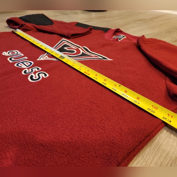 Vintage Guess Polo Fleece Sweatshirt Mens Size Medium VTG 90s Crewneck - Picture 6 of 7